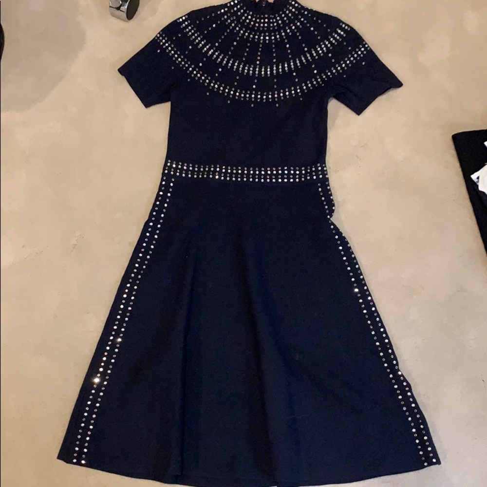 Short sleeve a line dress